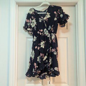 Floral dark dress small
